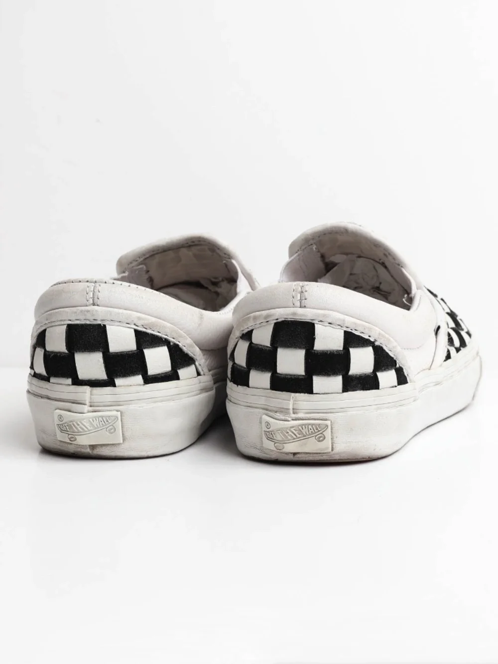 Super Rare Vans x Barneys New York OG LX Woven Leather Checker Slip On 2015